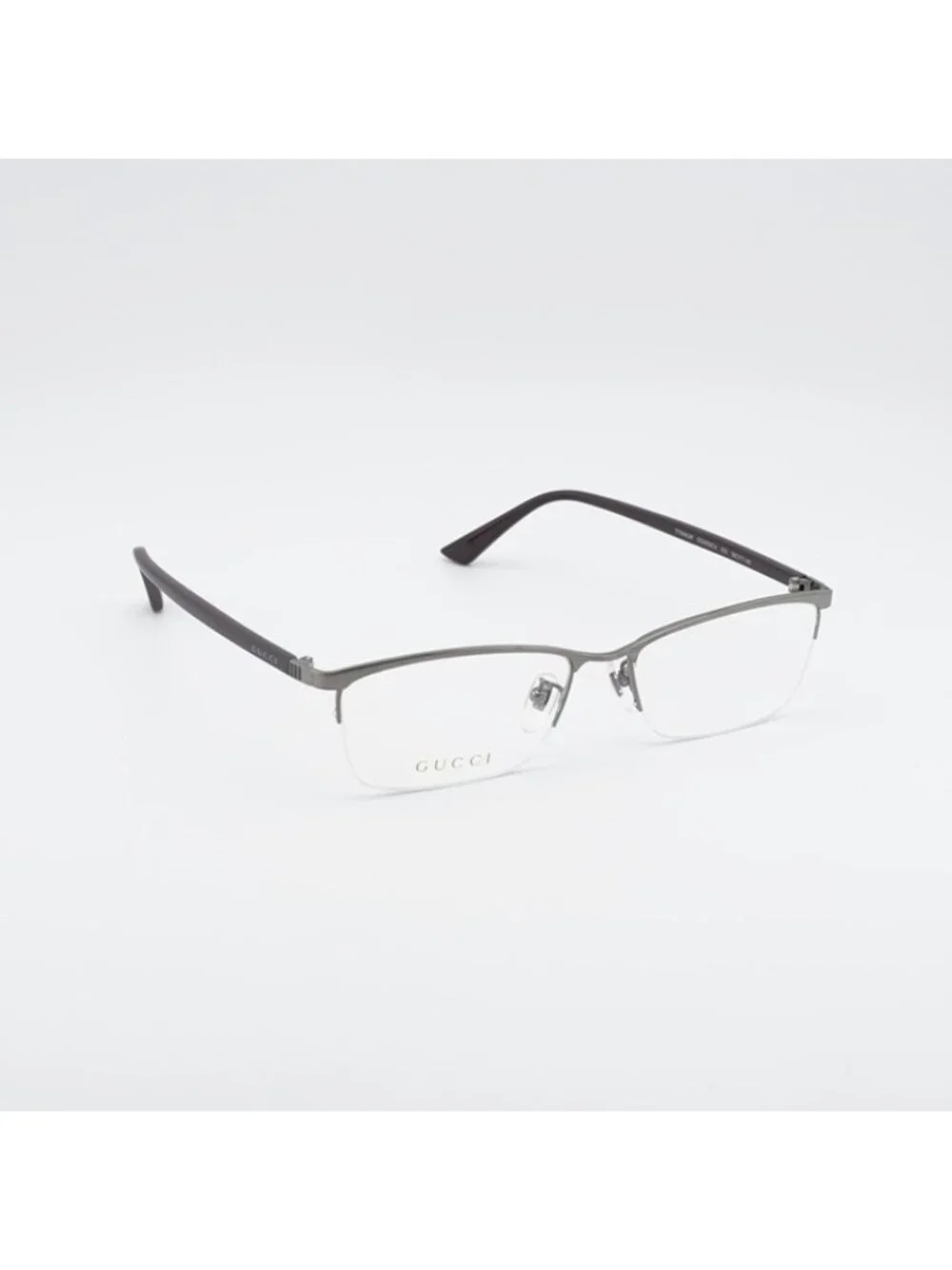 Gucci GG0856OJ 002 Eyeglasses Gunmetal 56mm Rectangle Frame